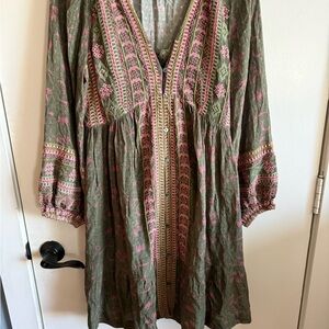 Embroidered Olive & Rose dress for Sundance